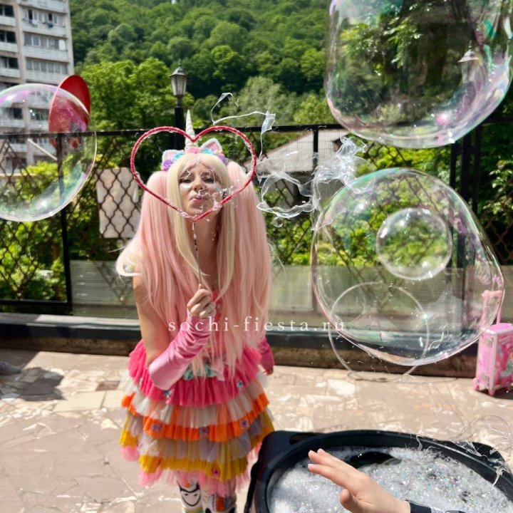 Шоу мыльных пузырей в Курске