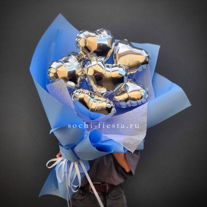 Букет из шаров сердец  №2 в Курске