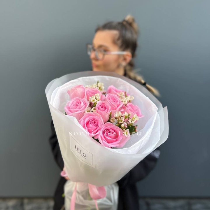 Букет розовых роз  в Курске