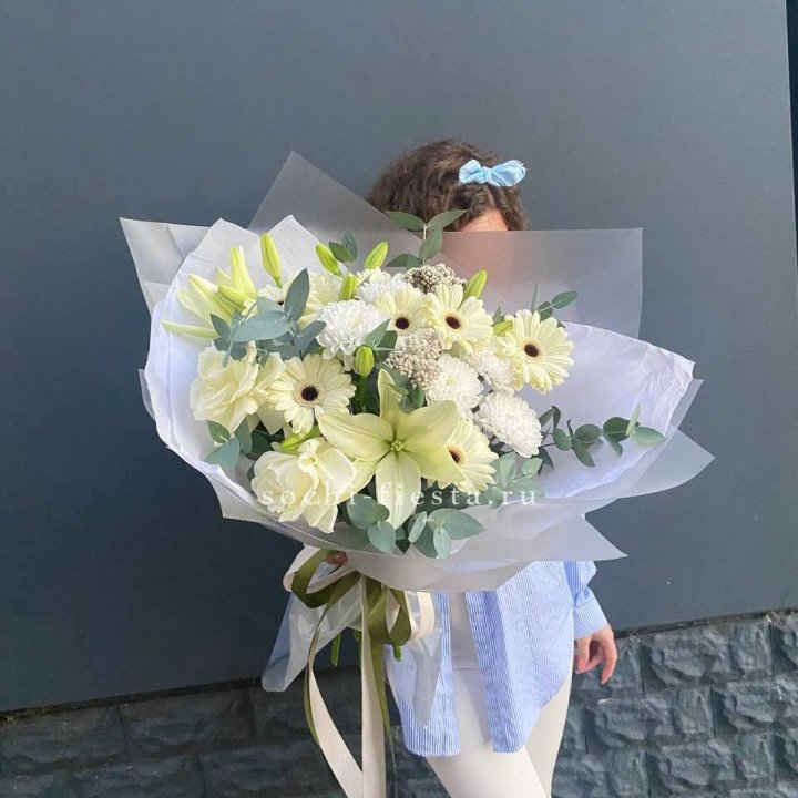 Букет с лилией и герберой в Курске