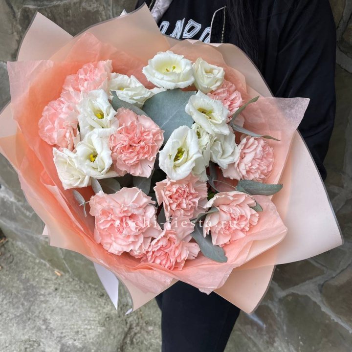  Букет диантусов "Пич" в Курске