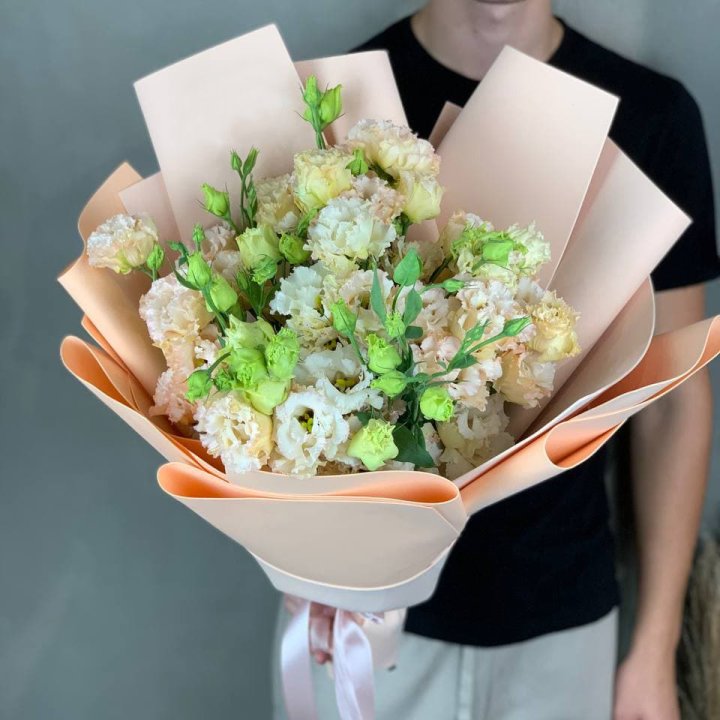 Букет эустом "Крем" в Курске