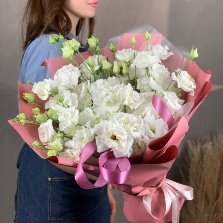 Букет эустом "Пудра" в Курске