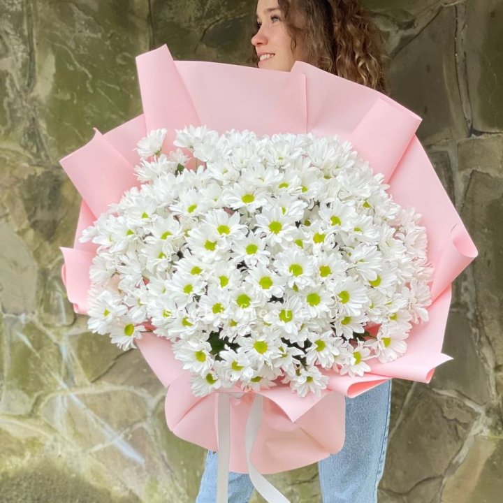  Букет хризантем "Крем" в Курске