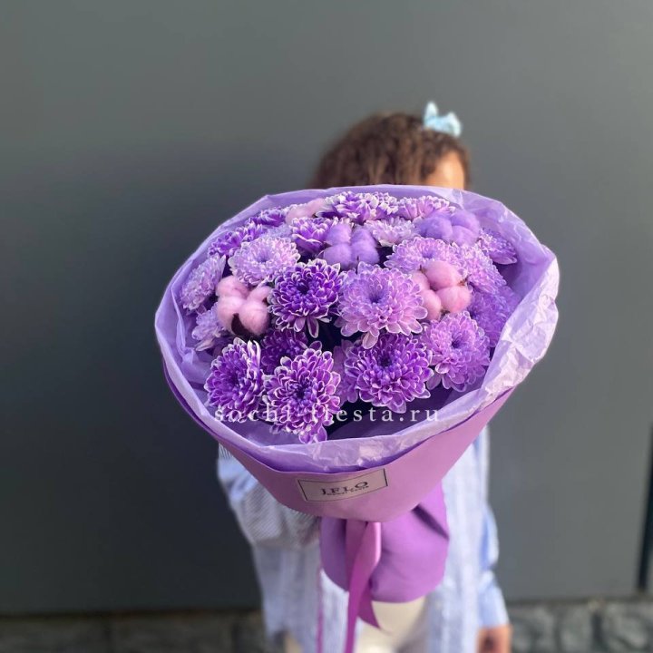 Хризантемы с хлопком в Курске