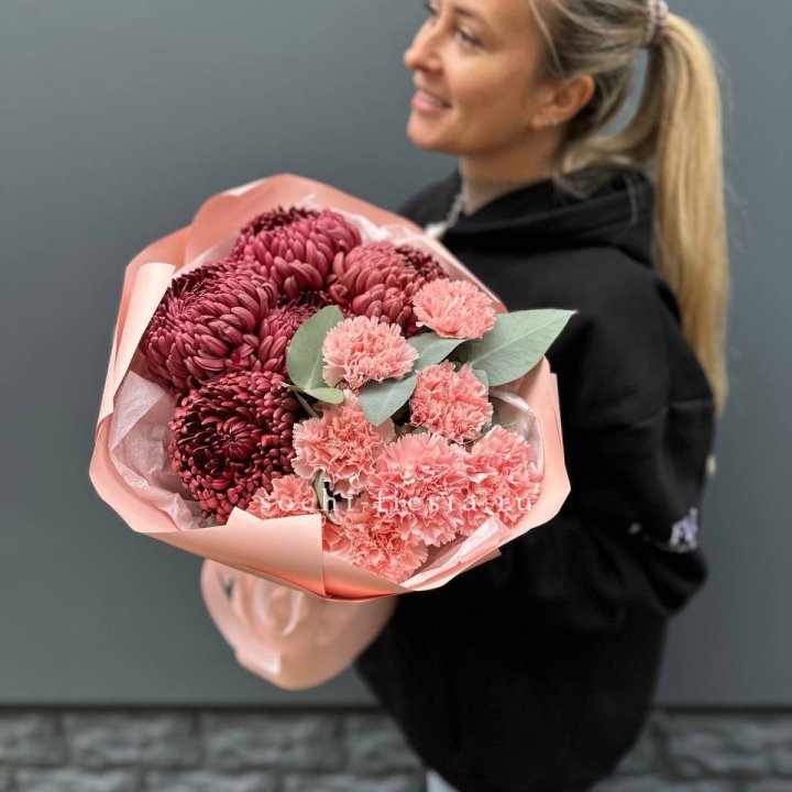 Дуо диантусы и бигуди в Курске