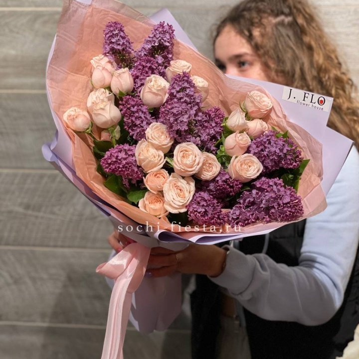 Букет "Лиловая весна" в Курске