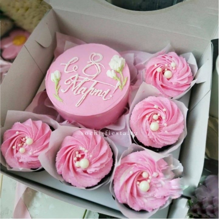 Капкейки и бенто-торт "8 марта!" в Курске