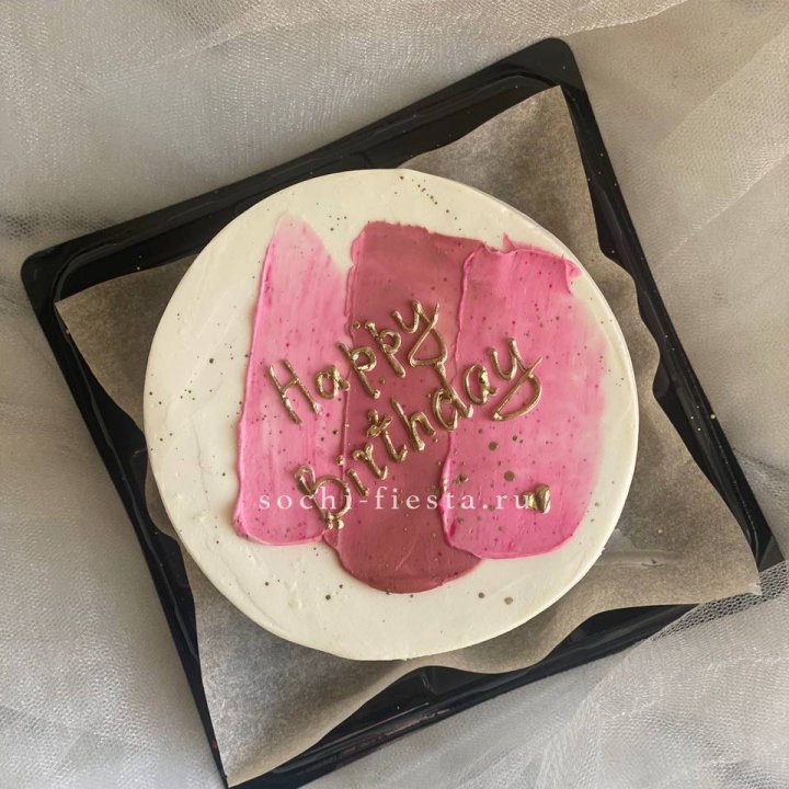 Бенто-торт "С днём рождения" пастель в Курске