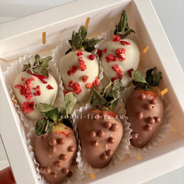 Клубника в шоколаде 6 ягод в Курске