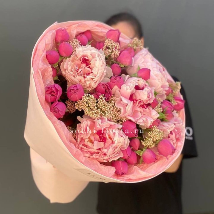  Букет с пионами "Преференс" в Курске