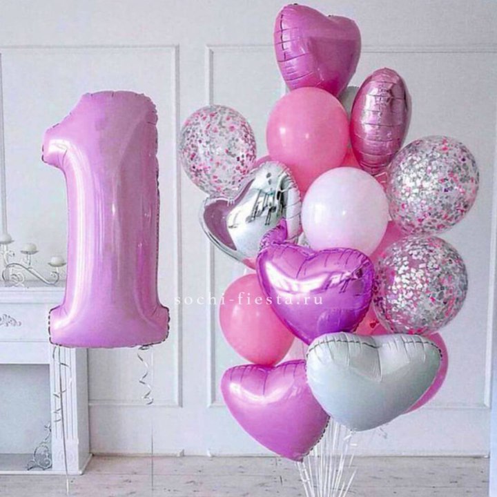 Набор шаров "С днем рождения" в Курске