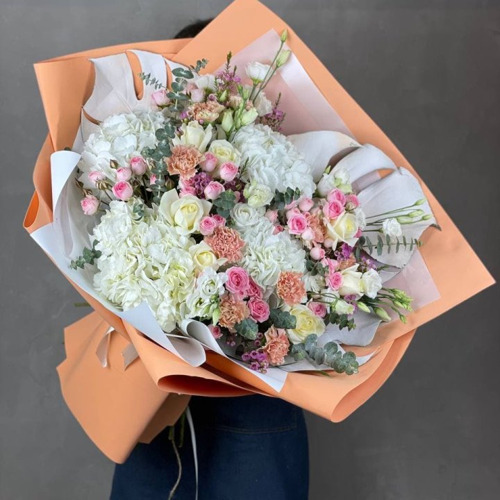 Макси-букет кремовый в Курске