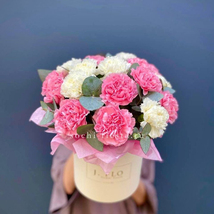 Диантусы в цилиндре в Курске