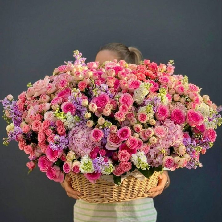Цветочная корзина гигант №5 в Курске