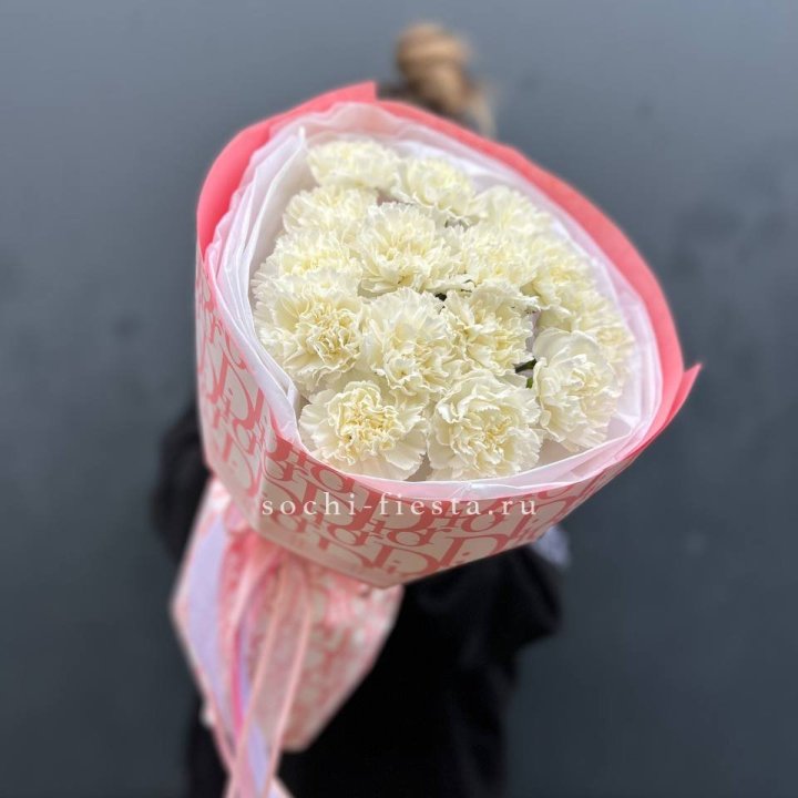 Белые диантусы №2 в Курске