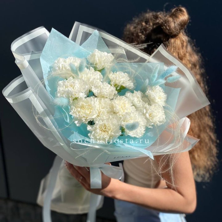 Воздушный букет из диантусов  в Курске