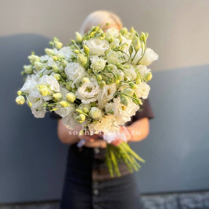 Букет эустом под ленту  в Курске