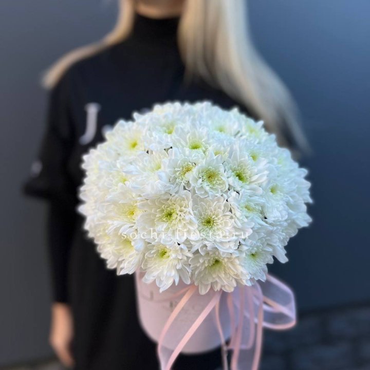 Коробка с хризантемами №1 в Курске