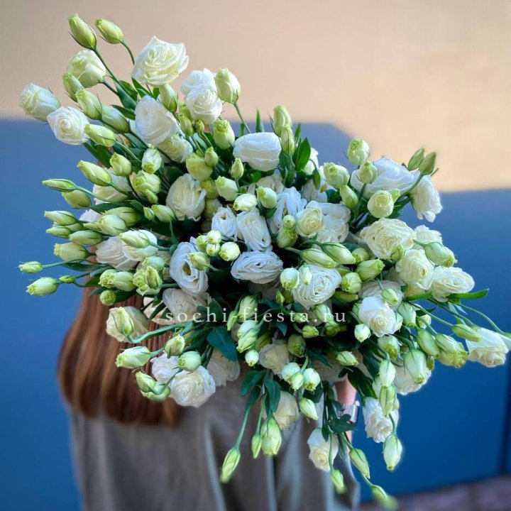 Охапка эустомы в Курске