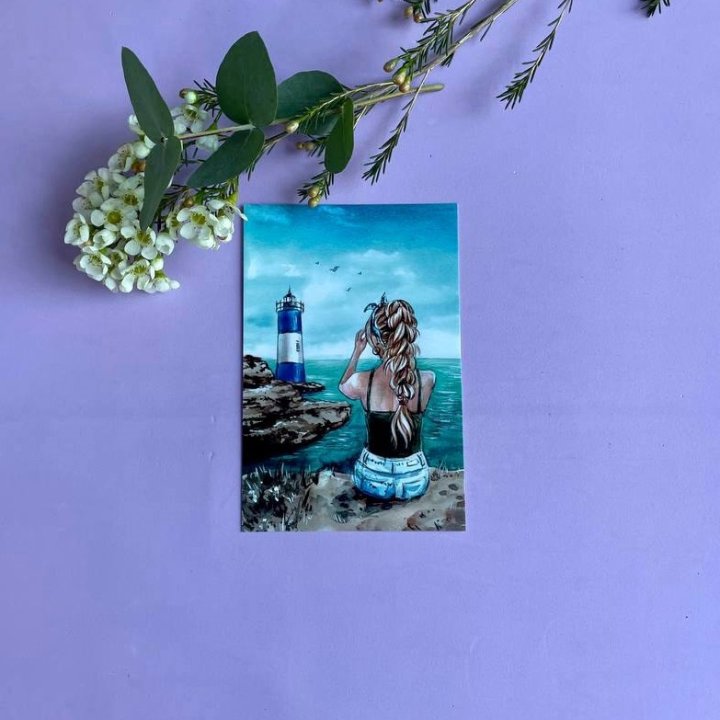 Открытка к букету "Океан" в Курске