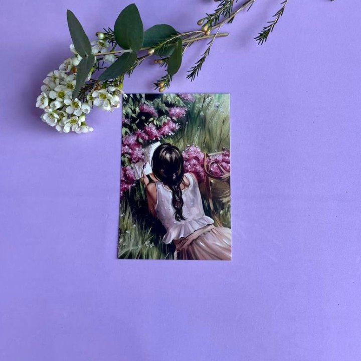 Открытка к букету "Среди пионов" в Курске