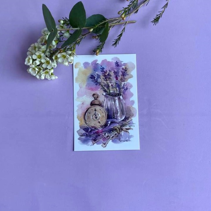Открытка к букету "Часы" в Курске
