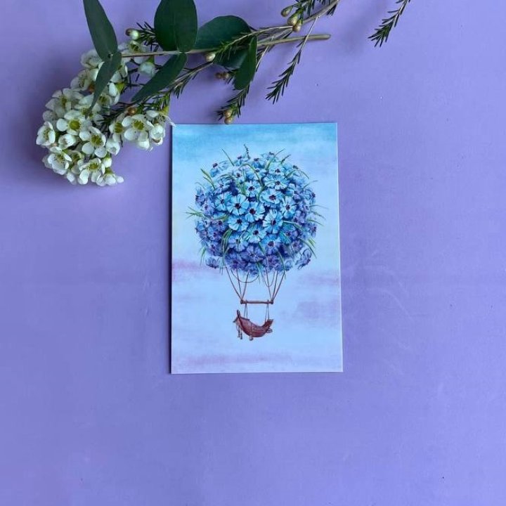 Открытка к букету "Флоростат" в Курске