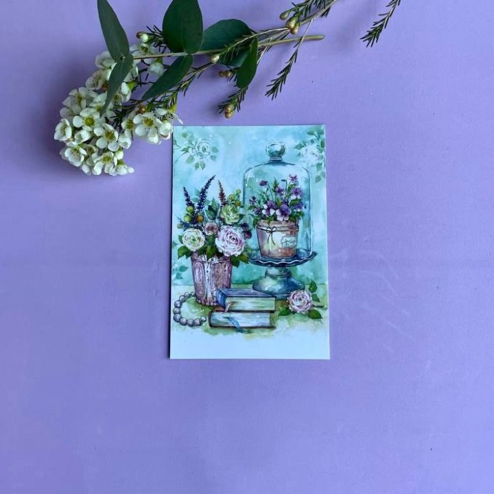 Открытка к букету "Книги" в Курске