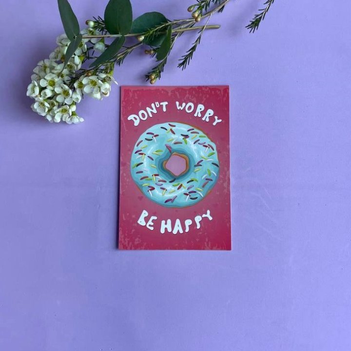 Открытка к букету "Не волнуйся..." в Курске