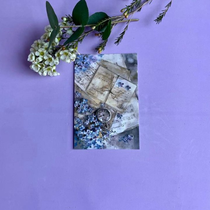 Открытка к букету "Время" в Курске