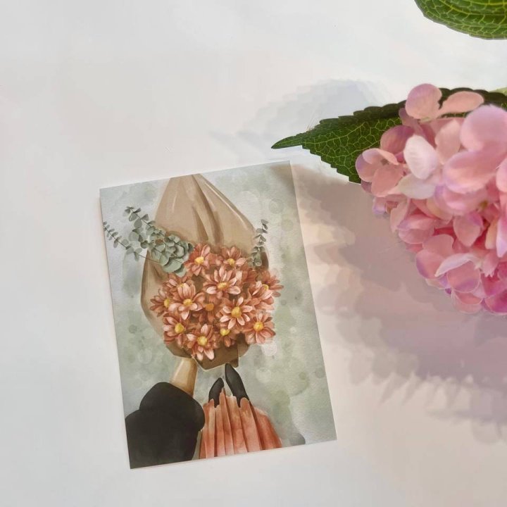 Открытка к букету "Букет" в Курске