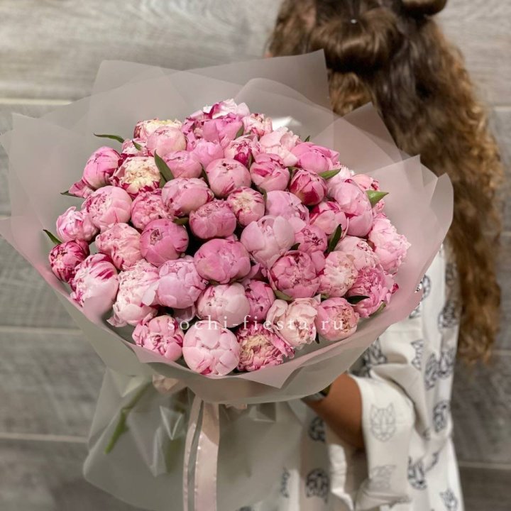 51 розовый пион в Курске