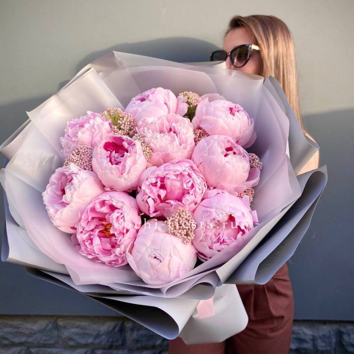 Букет с пионами "Стайл" в Курске
