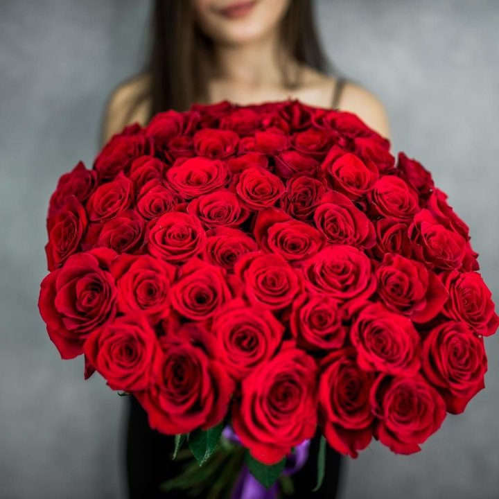 51 красная роза в Курске