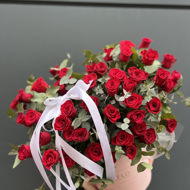 45 Красных роз в боксе "Сеньёрита" в Курске