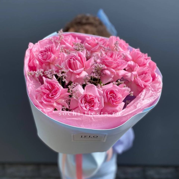 Букет французских розовых роз  в Курске