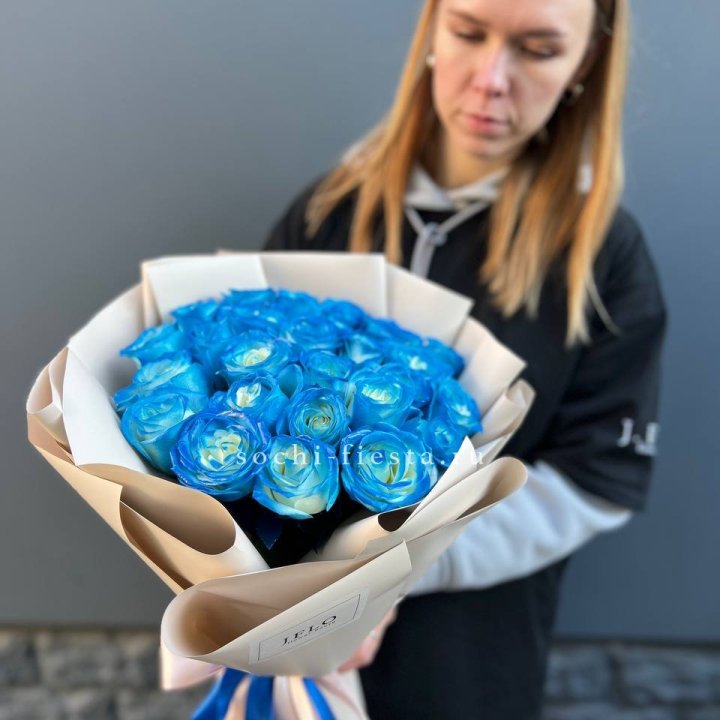 Букет синих роз блю логан в Курске