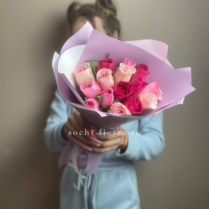Букет из 15 роз Микс (Кения) в Курске