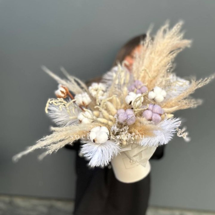 Авторский бокс с сухоцветами №3 в Курске