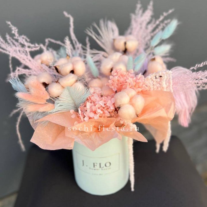 Авторский бокс с сухоцветами №3 в Курске