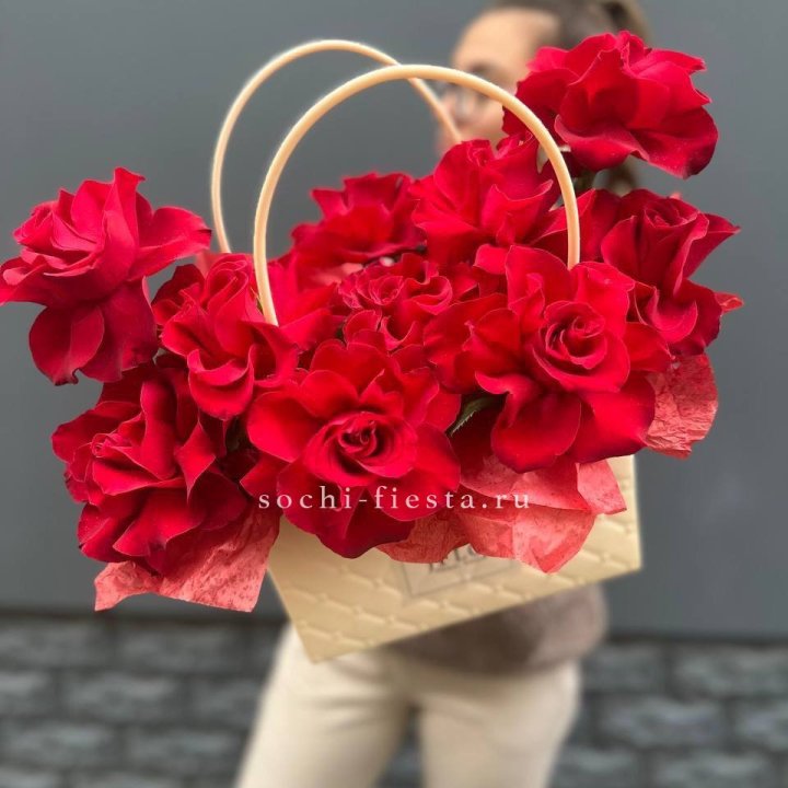 Французские розы в сумочке в Курске