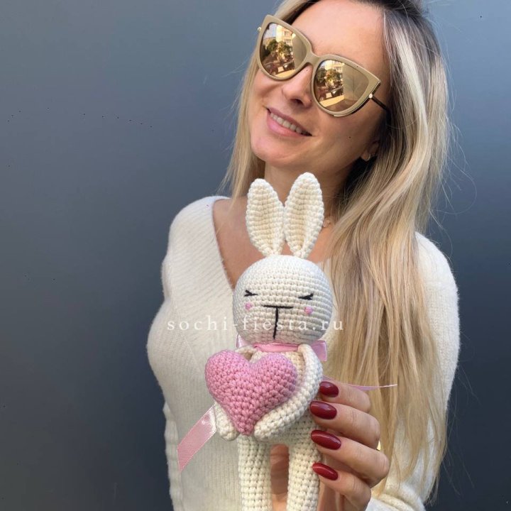 Зайка с сердцем ручной работы в Курске