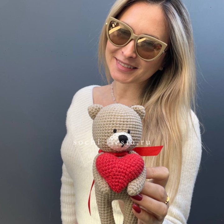 Мишка с сердцем ручной работы в Курске