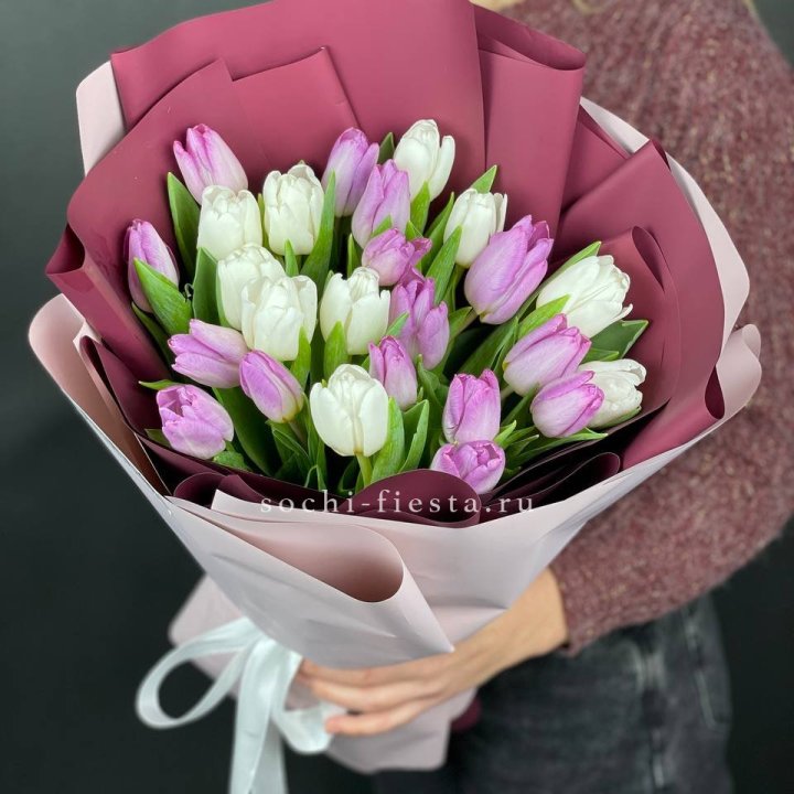 25 тюльпанов микс в Курске