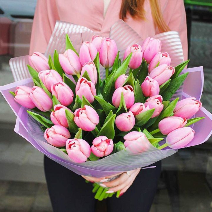 25 тюльпанов "Айс крем" в Курске